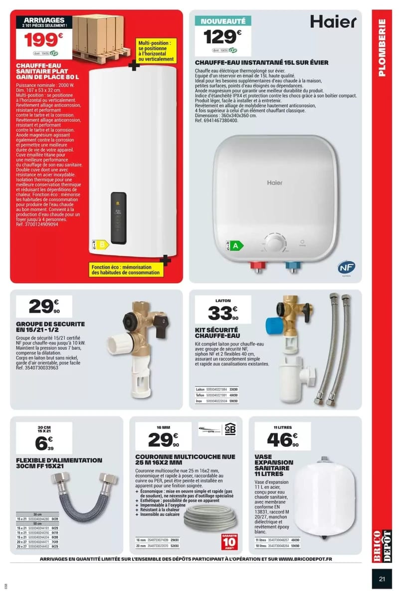 Catalogue Brico Dépôt, page 21 sur 24