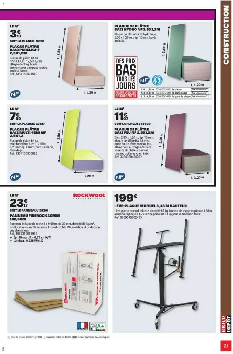 Catalogue Brico Dépôt, page 21 sur 108