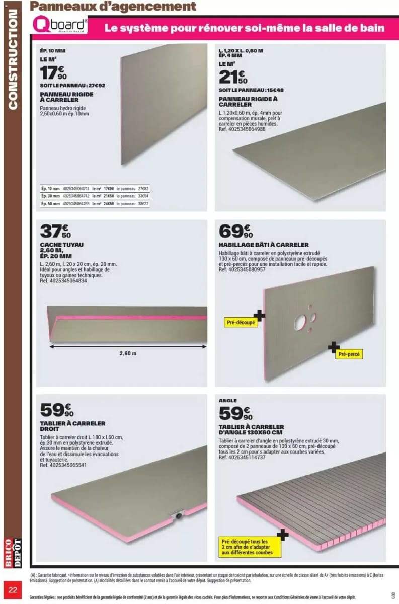 Catalogue Brico Dépôt, page 22 sur 108