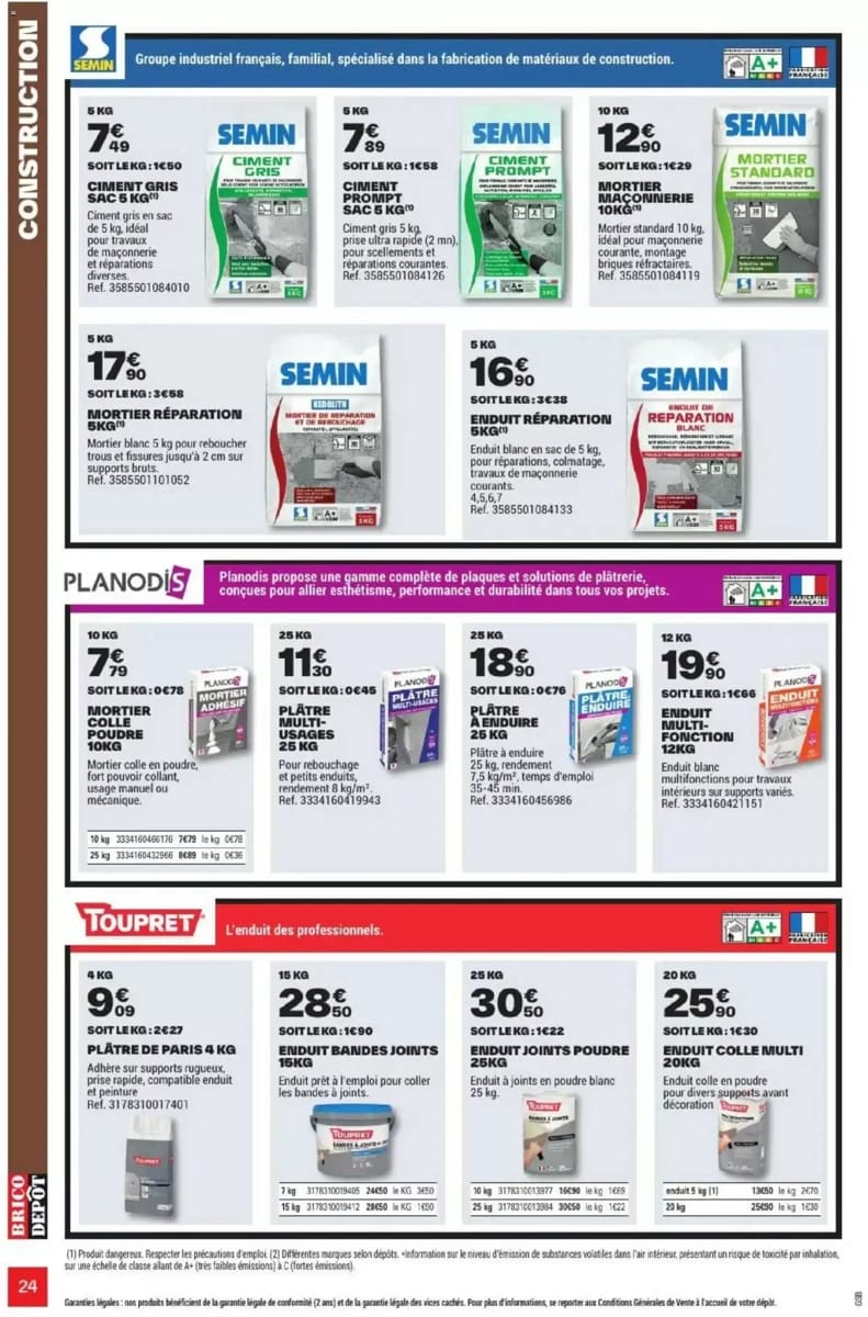 Catalogue Brico Dépôt, page 24 sur 108