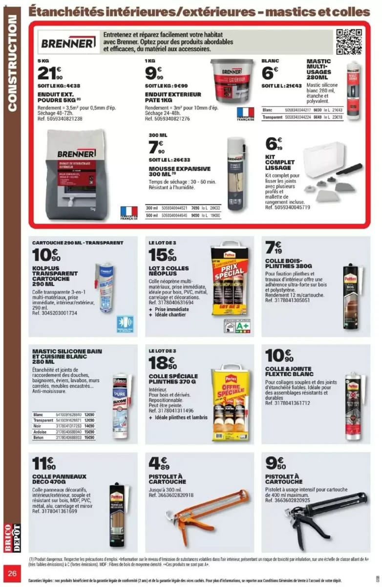 Catalogue Brico Dépôt, page 26 sur 108