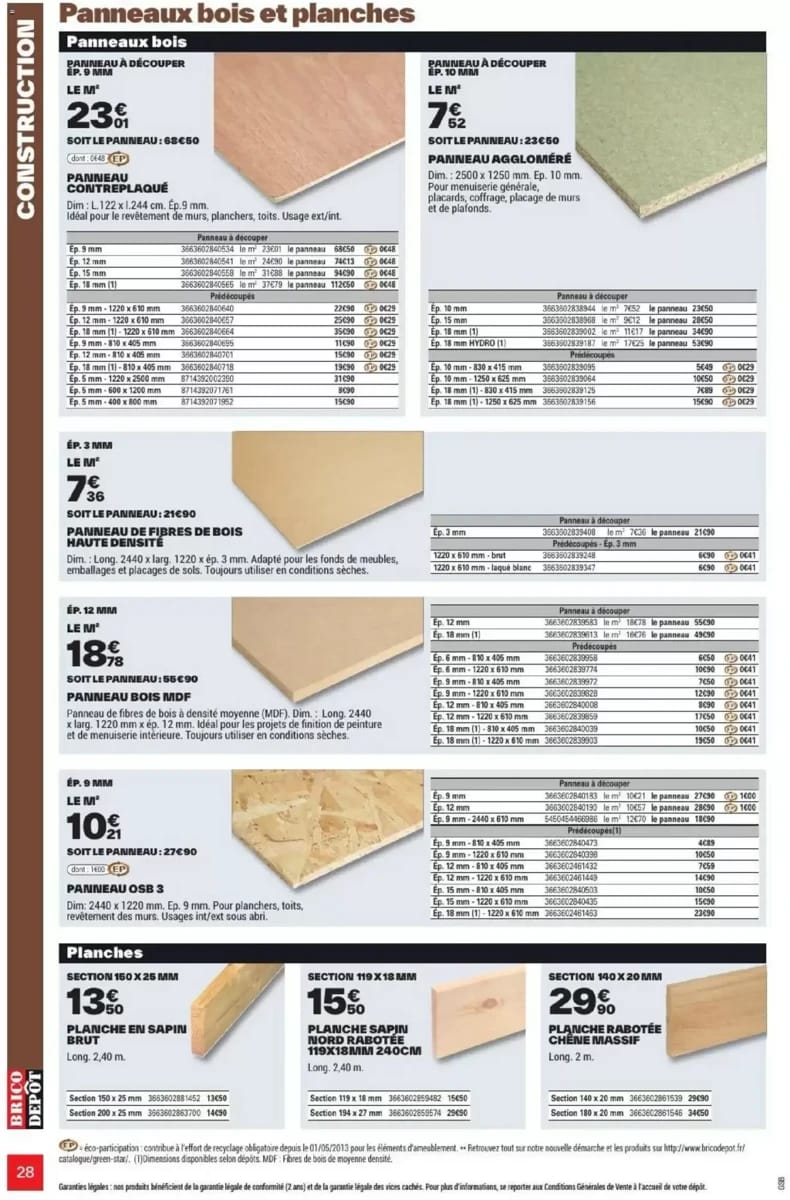 Catalogue Brico Dépôt, page 28 sur 108
