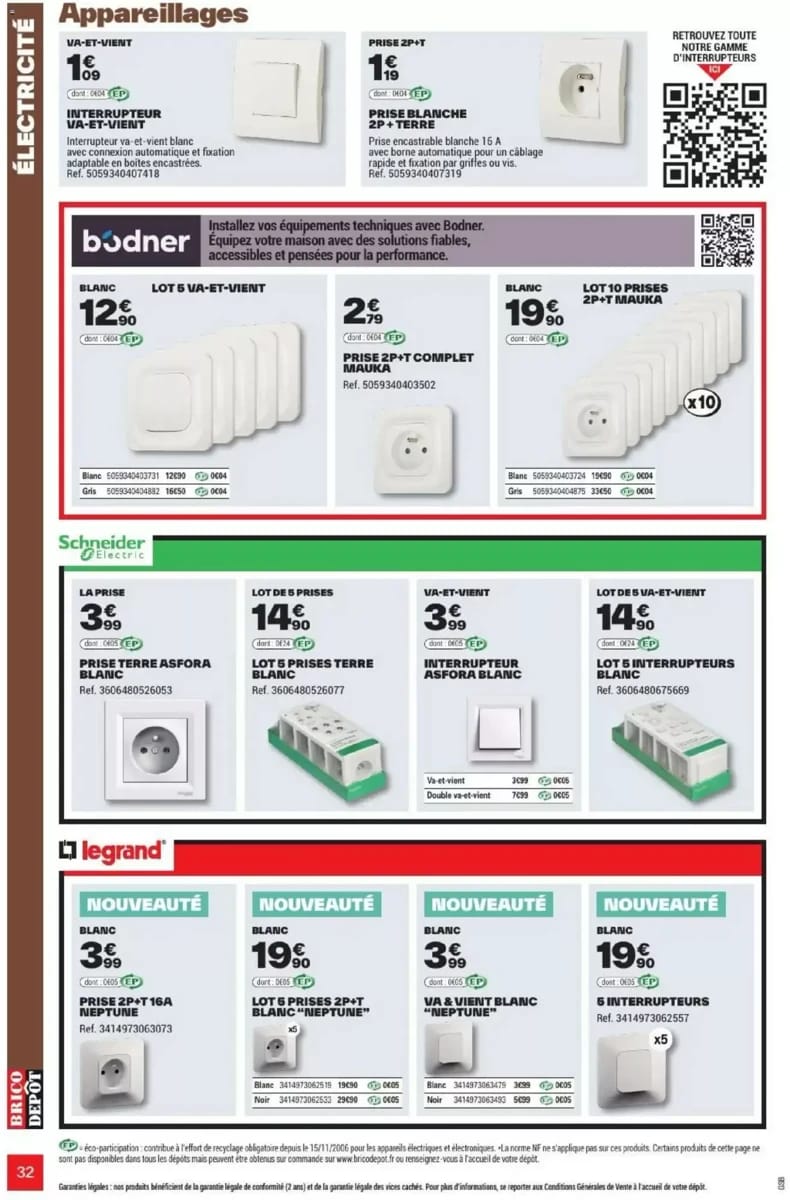 Catalogue Brico Dépôt, page 32 sur 108