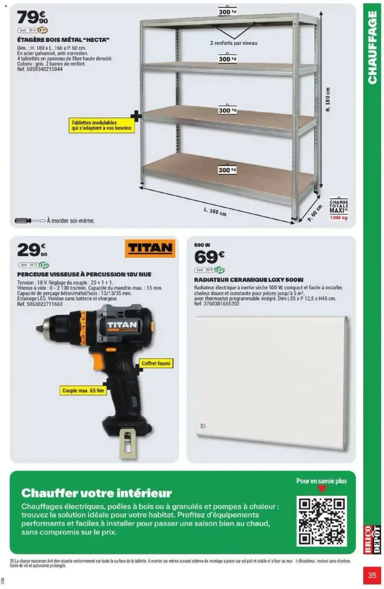 Catalogue Brico Dépôt, page 35 sur 108