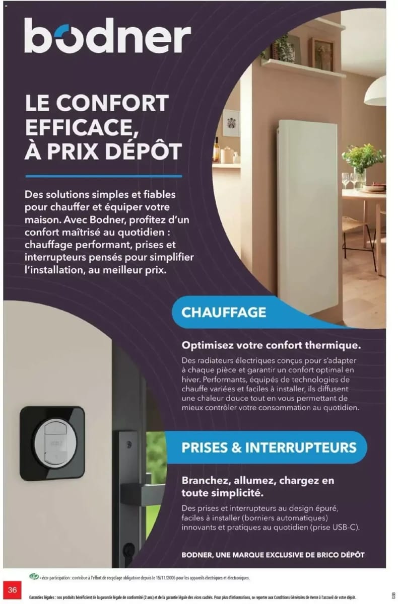 Catalogue Brico Dépôt, page 36 sur 108
