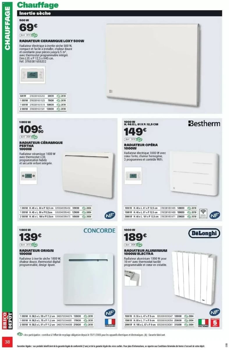 Catalogue Brico Dépôt, page 38 sur 108