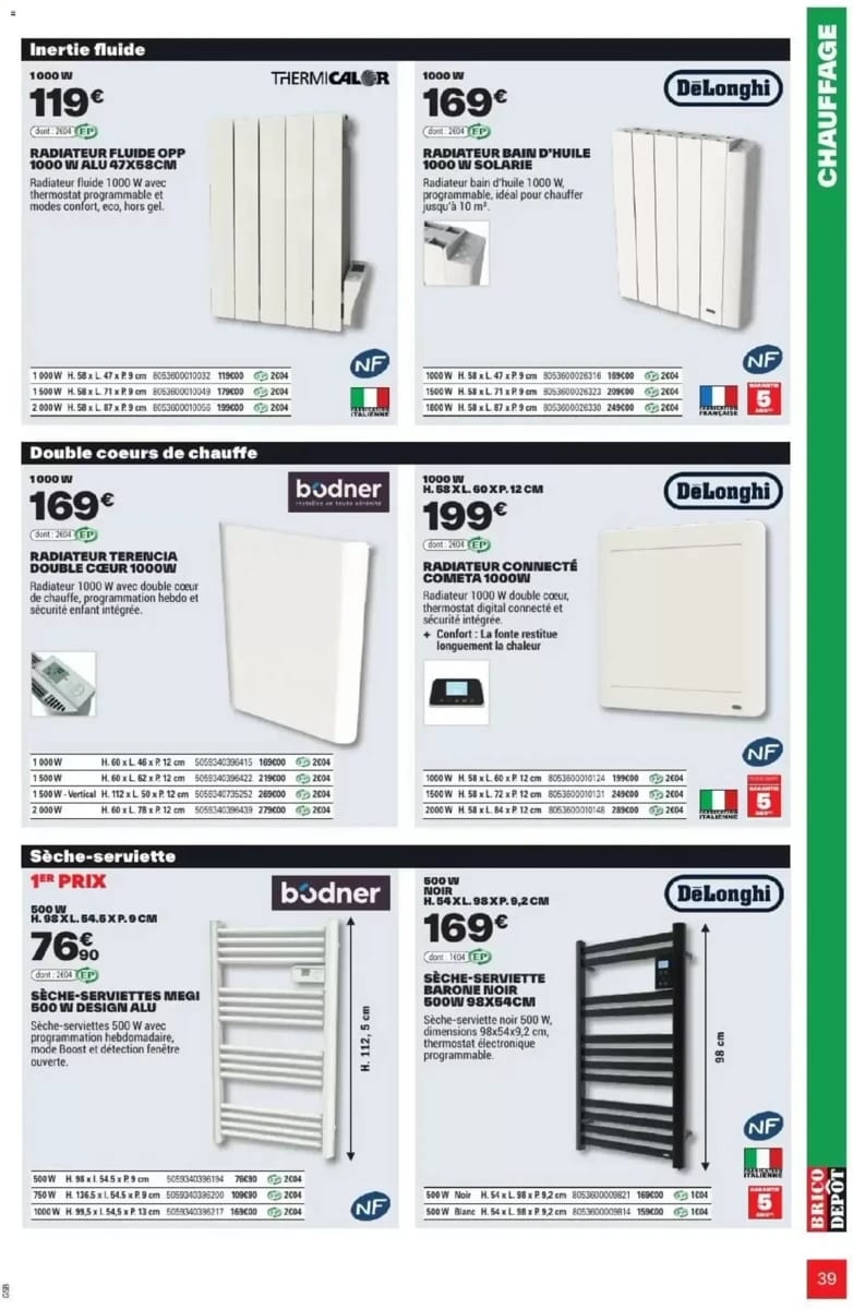 Catalogue Brico Dépôt, page 39 sur 108