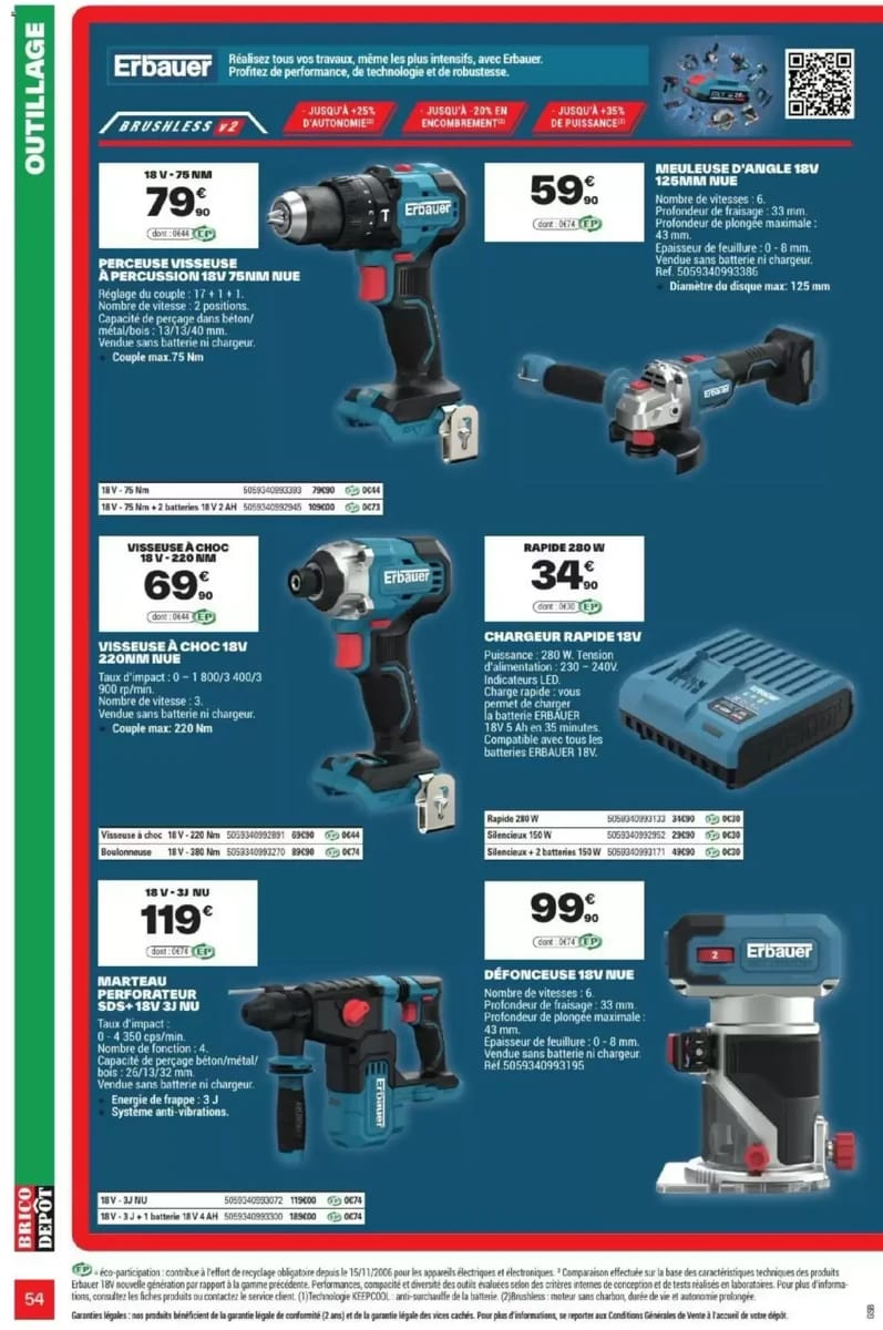 Catalogue Brico Dépôt, page 54 sur 108