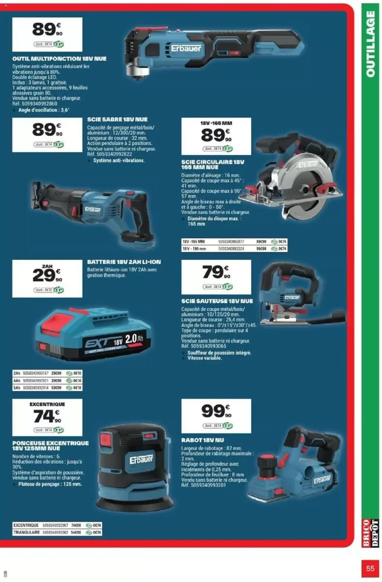 Catalogue Brico Dépôt, page 55 sur 108