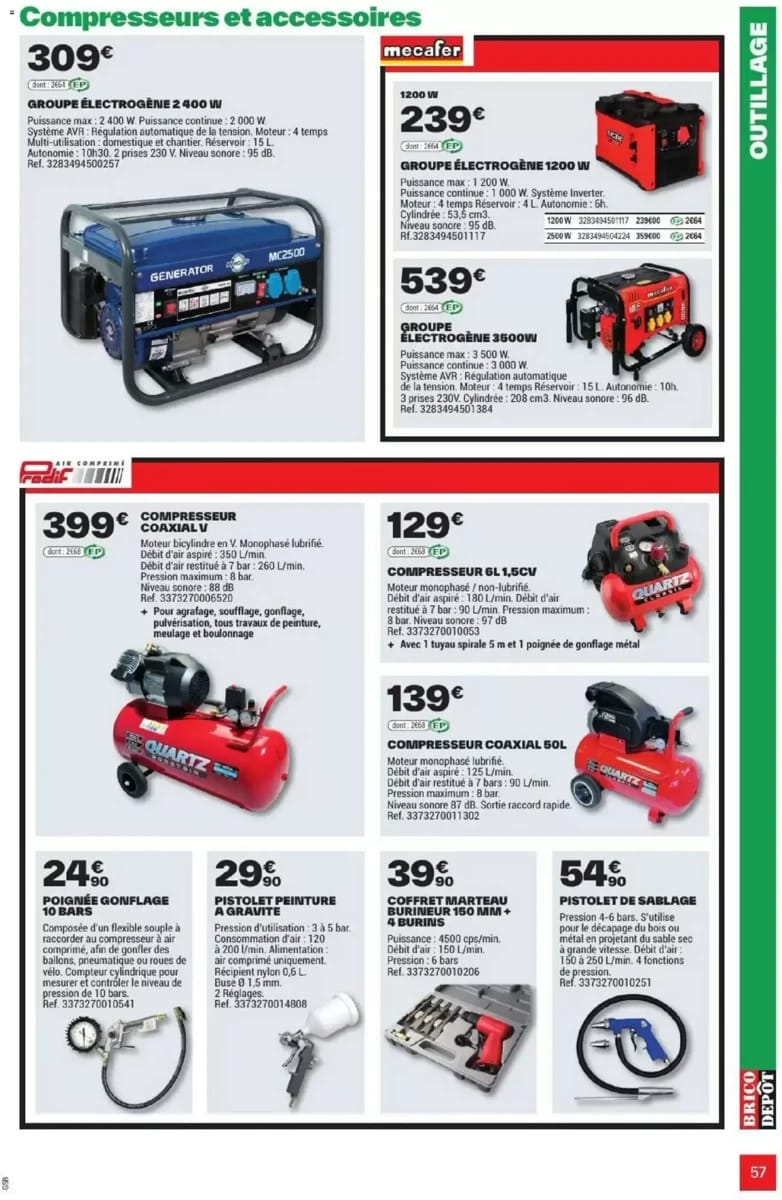 Catalogue Brico Dépôt, page 57 sur 108