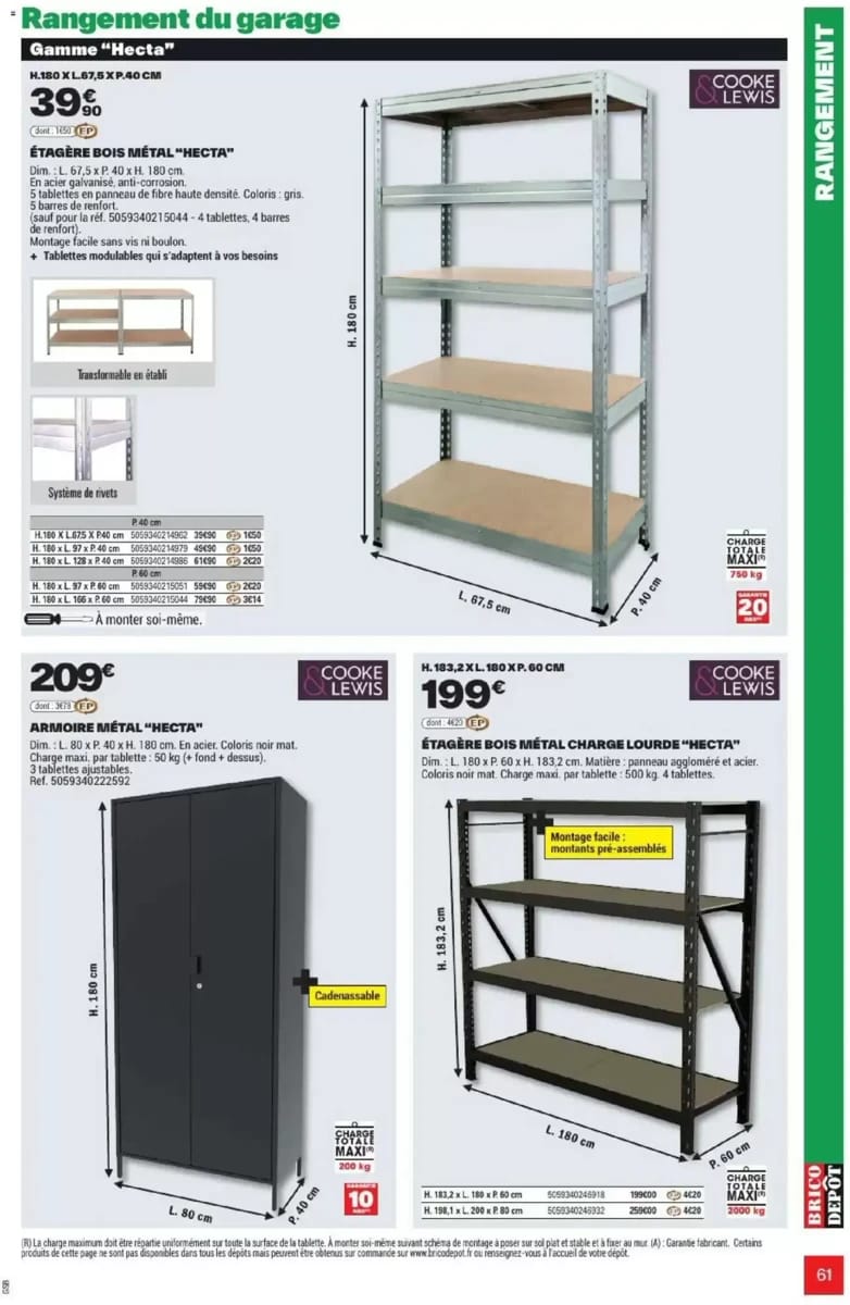 Catalogue Brico Dépôt, page 61 sur 108
