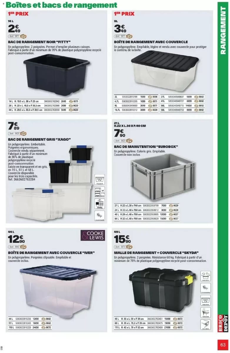 Catalogue Brico Dépôt, page 63 sur 108