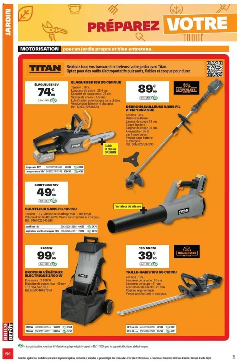 Catalogue Brico Dépôt, page 64 sur 108