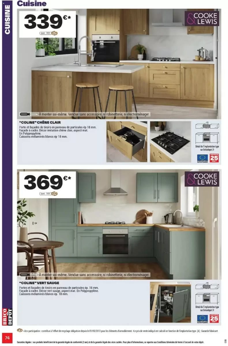 Catalogue Brico Dépôt, page 74 sur 108