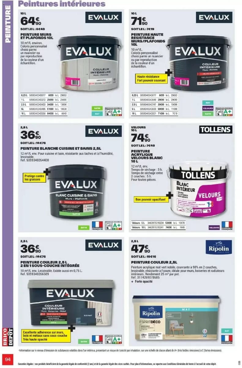 Catalogue Brico Dépôt, page 94 sur 108