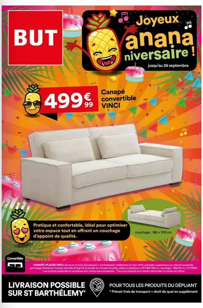 Couverture du catalogue BUT, valable 31 août 2026 – 26 septembre 2026