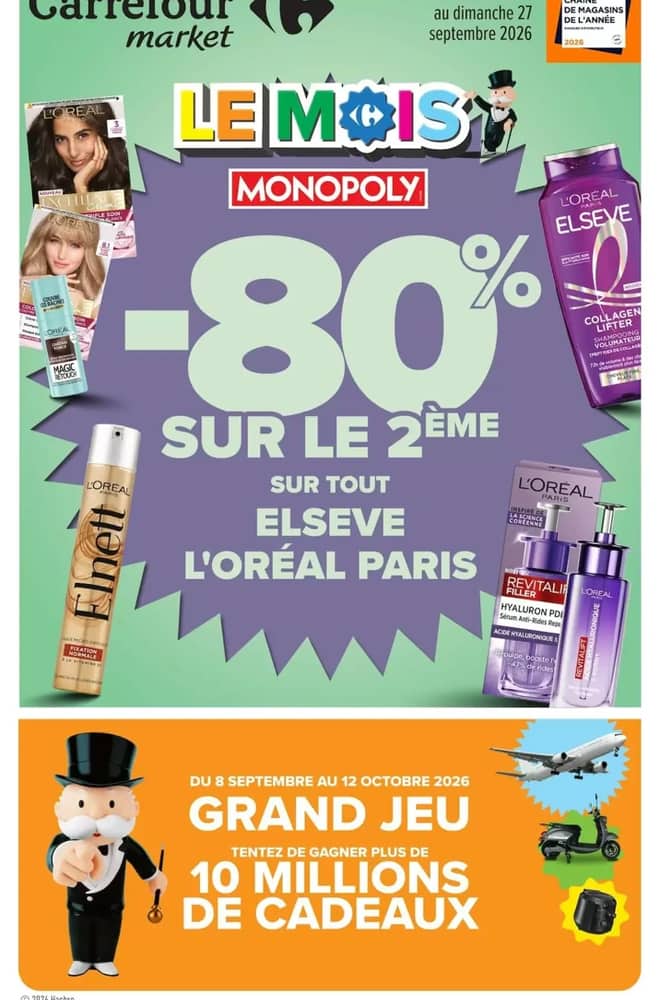 Couverture du catalogue Carrefour Market, valable 15–27 septembre 2026