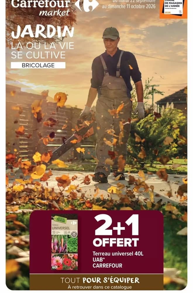 Couverture du catalogue Carrefour Market, valable 22 septembre 2026 – 11 octobre 2026