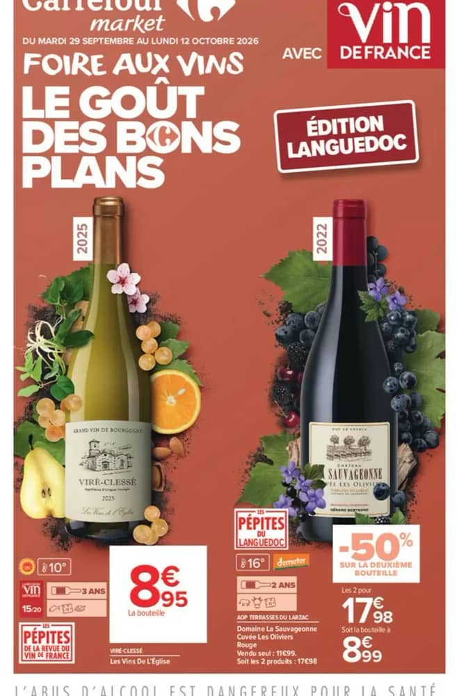 Couverture du catalogue Carrefour Market, valable 29 septembre 2026 – 12 octobre 2026