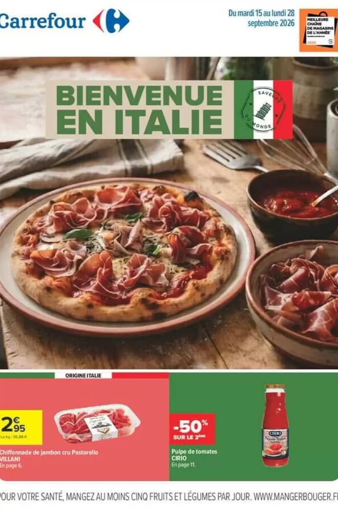 Couverture du catalogue Carrefour, valable 15–28 septembre 2026