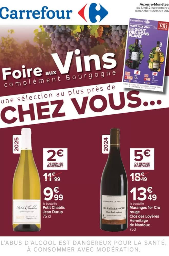 Couverture du catalogue Carrefour, valable 21 septembre 2026 – 11 octobre 2026