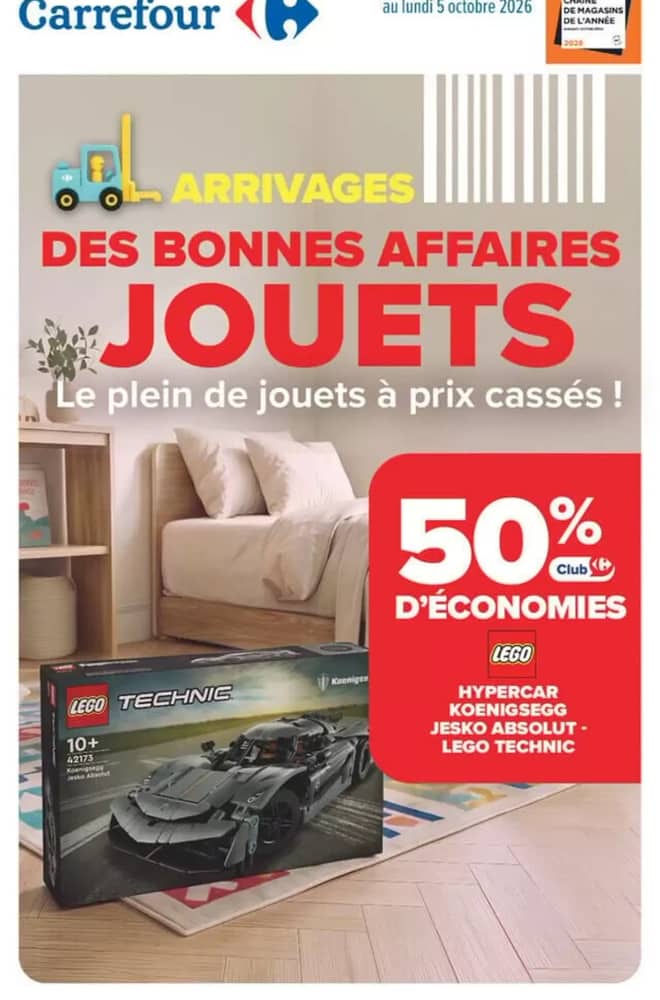 Couverture du catalogue Carrefour, valable 22 septembre 2026 – 5 octobre 2026