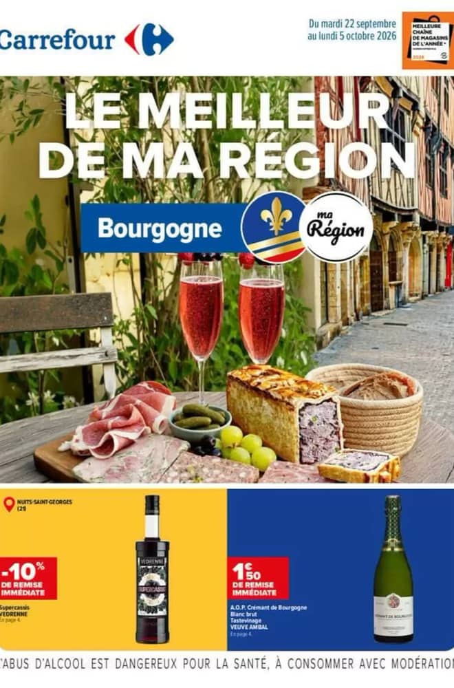 Couverture du catalogue Carrefour, valable 22 septembre 2026 – 5 octobre 2026