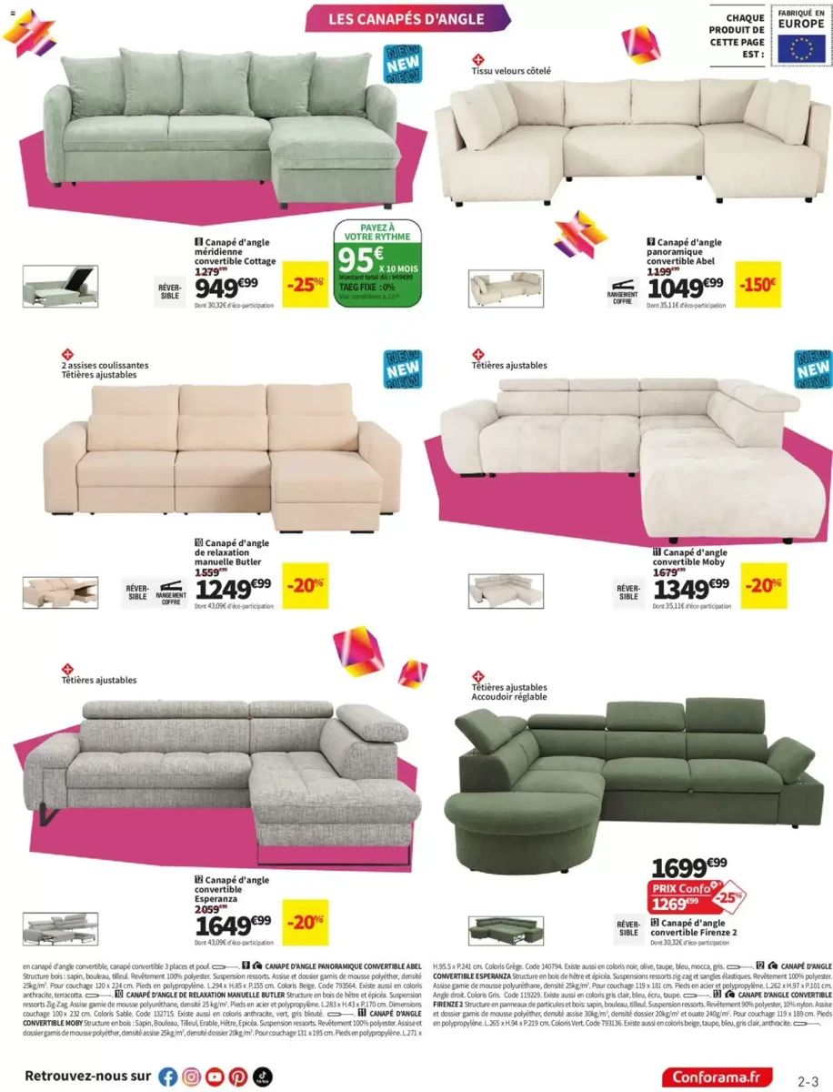 Catalogue Conforama, page 3 sur 22