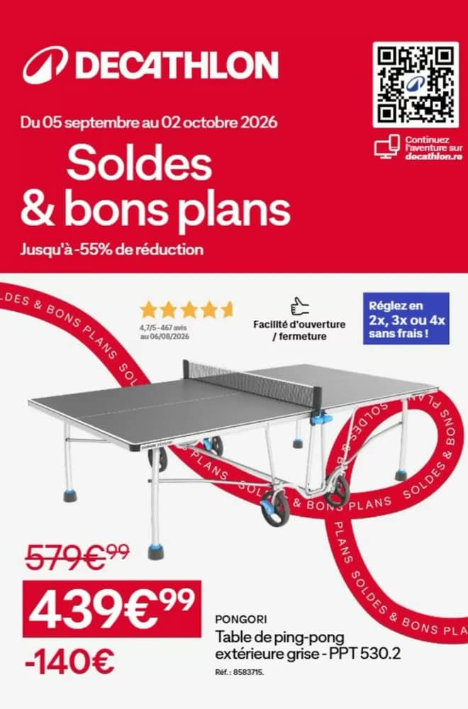 Couverture du catalogue Decathlon, valable 8 septembre 2026 – 2 octobre 2026