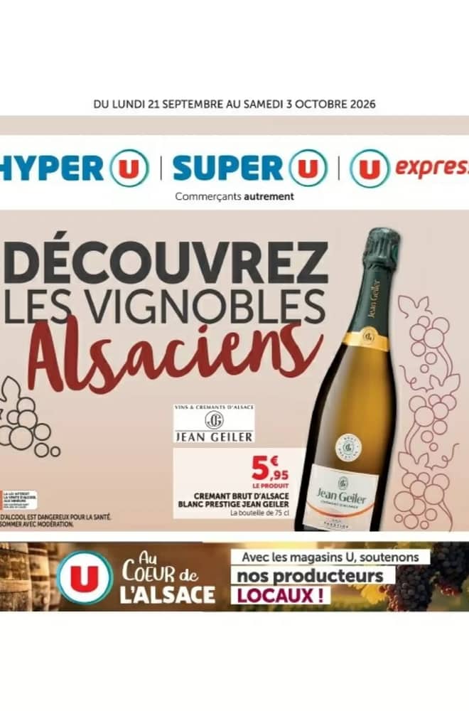 Couverture du catalogue Hyper U, valable 21 septembre 2026 – 3 octobre 2026