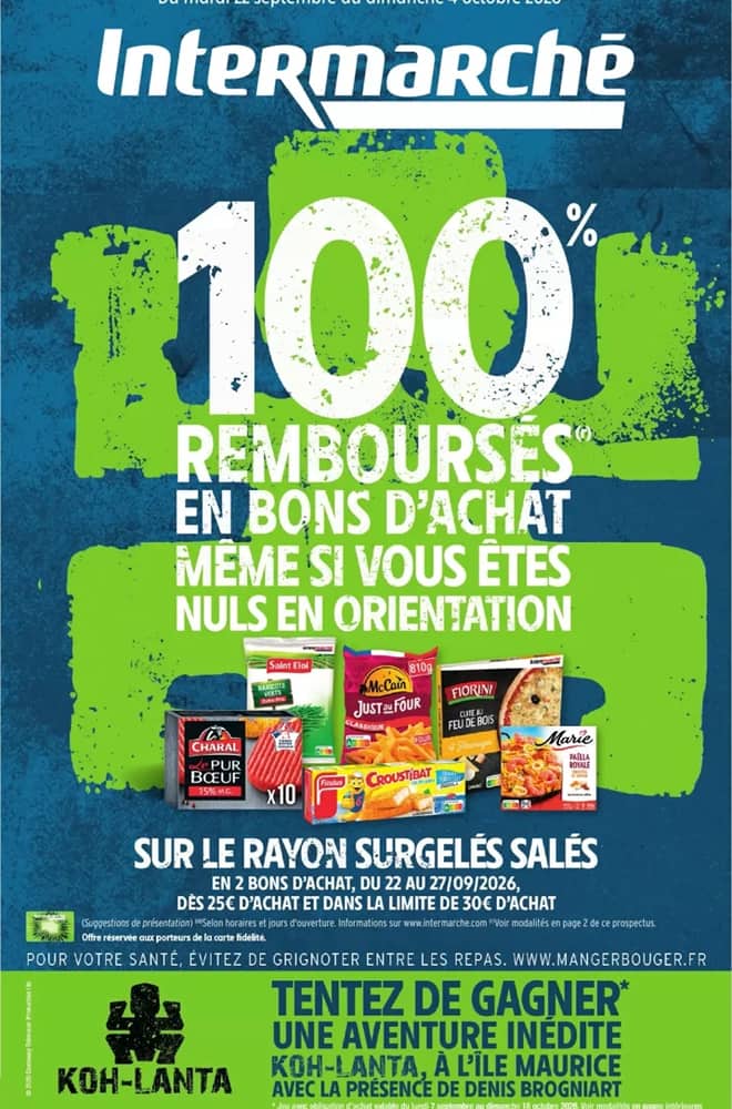 Couverture du catalogue Intermarché, valable 22 septembre 2026 – 4 octobre 2026