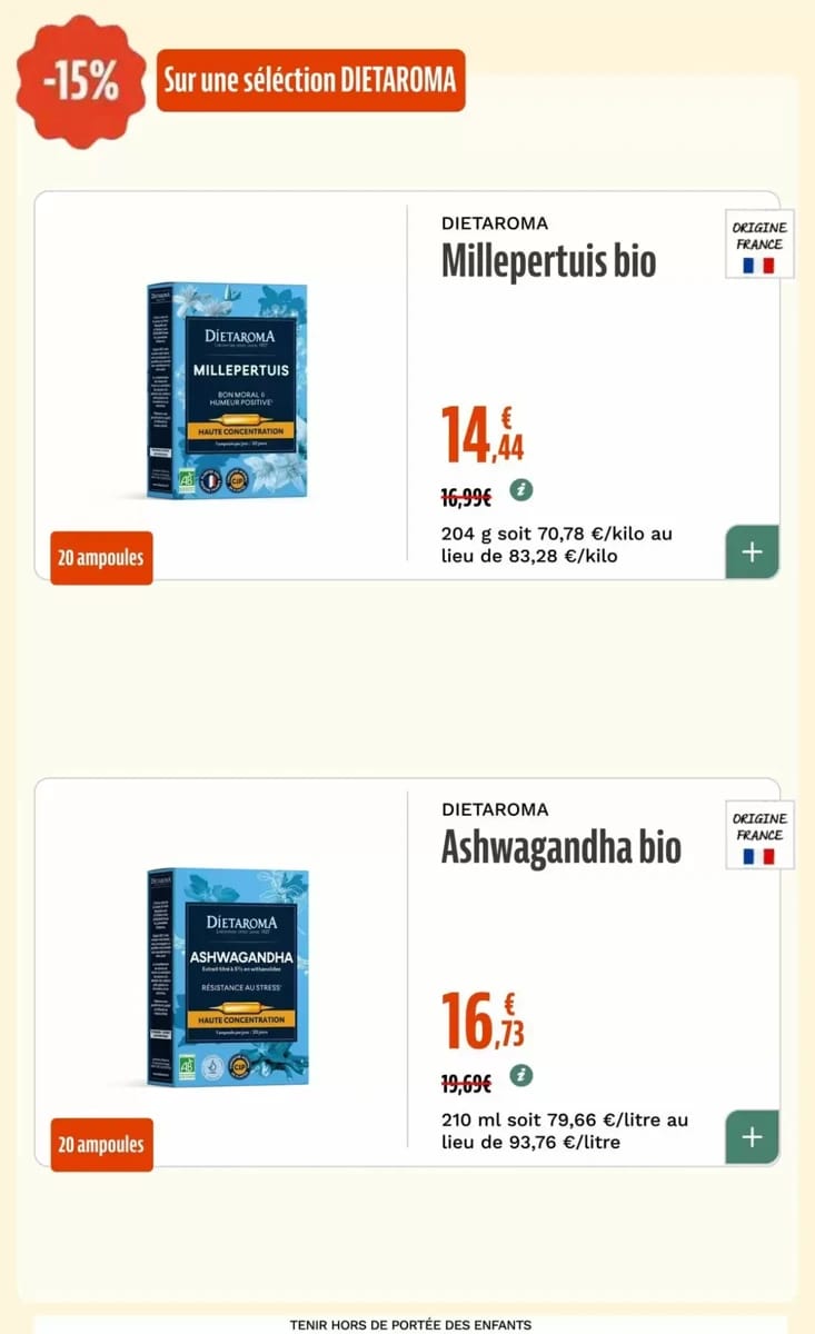 Catalogue La Vie Claire, page 38 sur 74