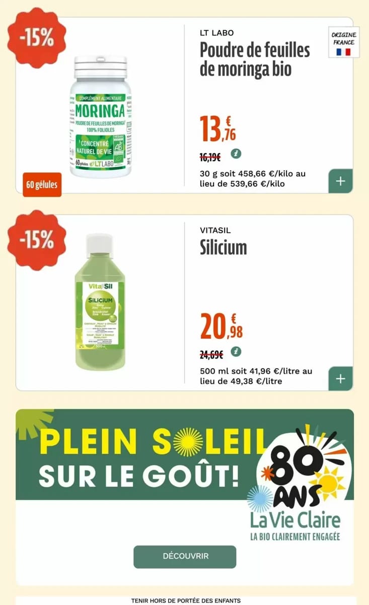Catalogue La Vie Claire, page 41 sur 74