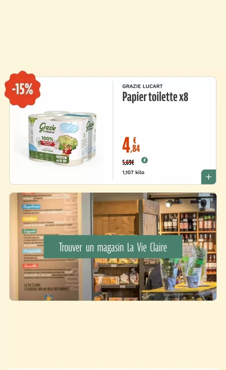 Catalogue La Vie Claire, page 66 sur 74