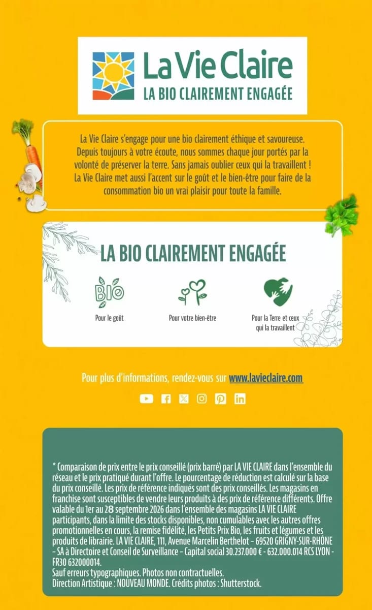 Catalogue La Vie Claire, page 74 sur 74