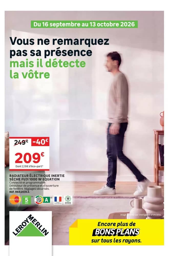Couverture du catalogue Leroy Merlin, valable 16 septembre 2026 – 13 octobre 2026