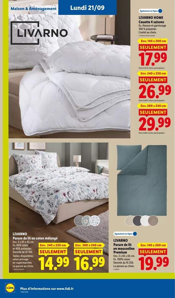Catalogue Lidl, page 62 sur 67