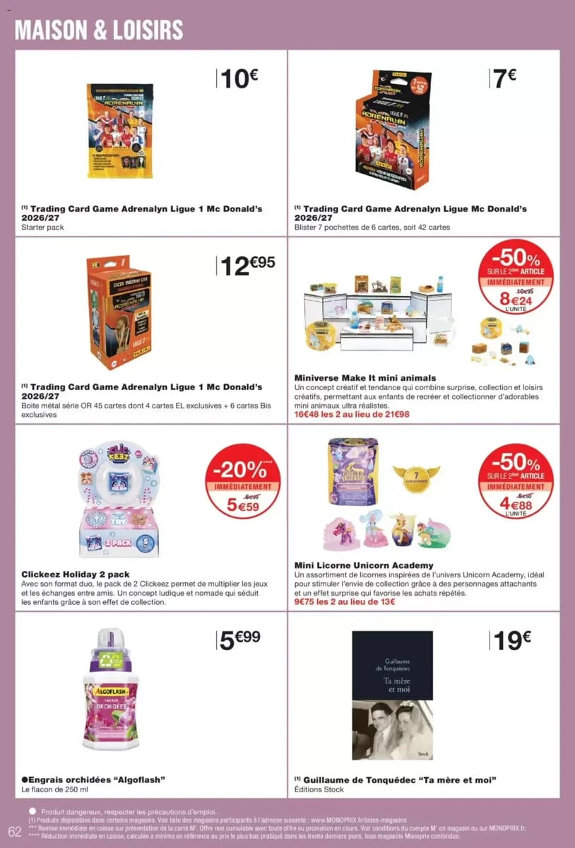Catalogue Monoprix, page 62 sur 64
