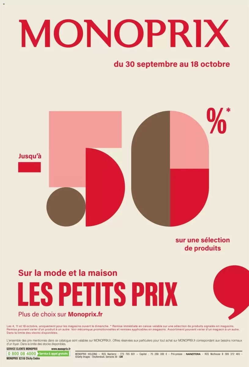 Catalogue Monoprix, page 64 sur 64