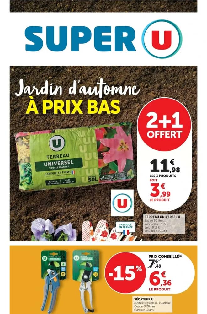 Couverture du catalogue Super U, valable 15–27 septembre 2026
